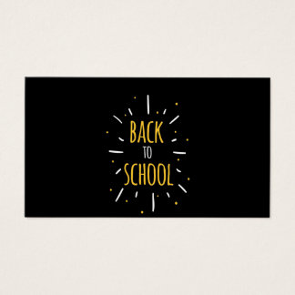 Gifts Teacher | Terug naar school Visitekaartje