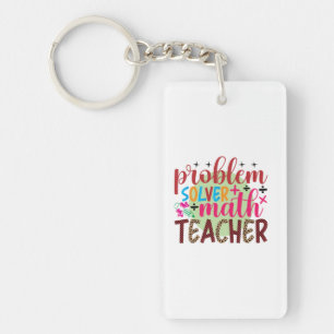 Gifts Teacher Wiskunde probleemoplosser leraar Sleutelhanger