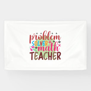 Gifts Teacher   Wiskunde probleemoplosser leraar Spandoek