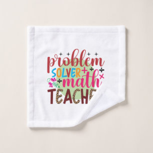 Gifts Teacher Wiskunde probleemoplosser leraar Washandje