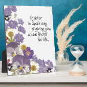 Gifts voor een zus fotoplaat (Zijkant)