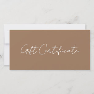 Giftschein Dark Terracotta voor Visagist