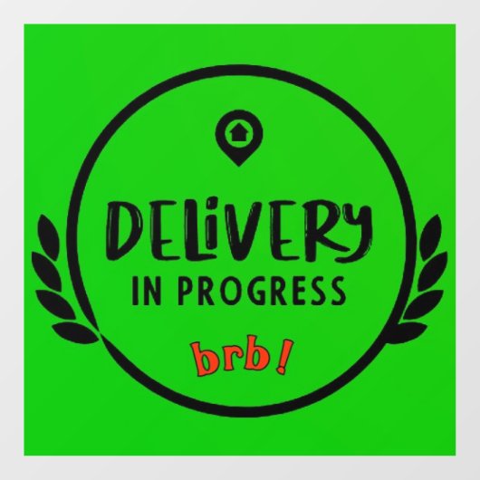 Gig Driver Levering in uitvoering Parkeerbord Raamsticker (Vel)