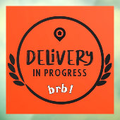 Gig Driver Levering in uitvoering Parkeerbord Raamsticker (Vel 3)