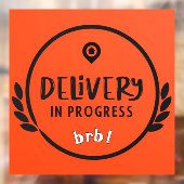 Gig Driver Levering in uitvoering Parkeerbord Raamsticker (Vel 2)