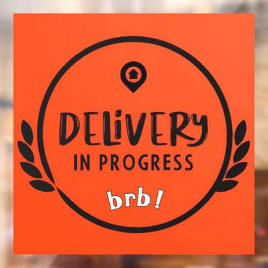 Gig Driver Levering in uitvoering Parkeerbord Raamsticker (Vel 2)