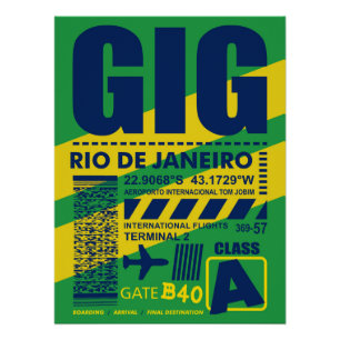 GIG Rio de Janeiro luchthaven Perfect Poster