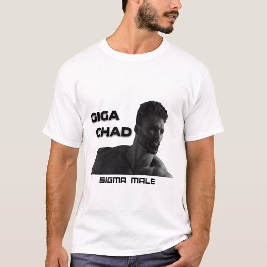 Giga Chad sigma man T-shirt (Voorkant)