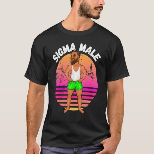 Gigachad Sigma Male Bodybuilder Giga Chad Sigma Gr T-shirt (Voorkant)