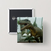 Giganotosaurus Dinosaur Button (Voorkant /achterkant)