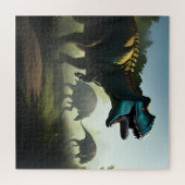 Giganotosaurus Dinosaures Prowling, Jigsaw Puzzle (Horizontal)