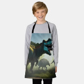 Giganotosaurus Dinosaurus op de prowl, Kinder Scho Schort (Gedragen)