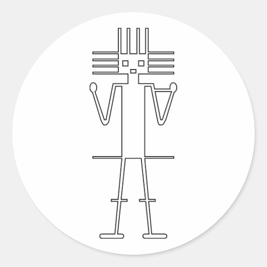 Gigante de Atacama Ronde Sticker (Voorkant)