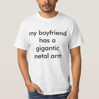gigantische metalen arm t-shirt