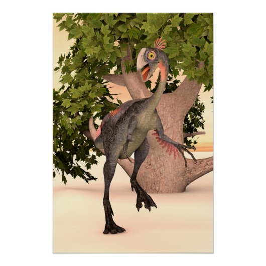 Gigantoraptor Forest Guardian Perfect Poster (Voorkant)