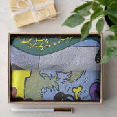 Giggle Crocodile Alligator Animal  Comics Tissuepapier (Geschenk)