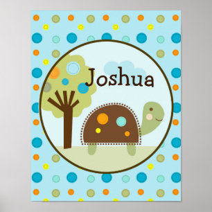 Giggle Gang/Turtle/Tree-gepersonaliseerd Art-Poste Poster