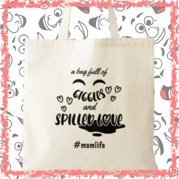 Giggles & Liefde Momlife Grappige Moederdag Tote Bag