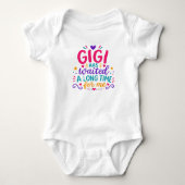 Gigi a attendu Body bébé coloré (Devant)