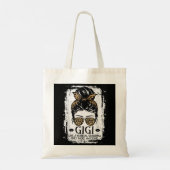 Gigi als een normale grootmoeder alleen maar meer tote bag (Achterkant)