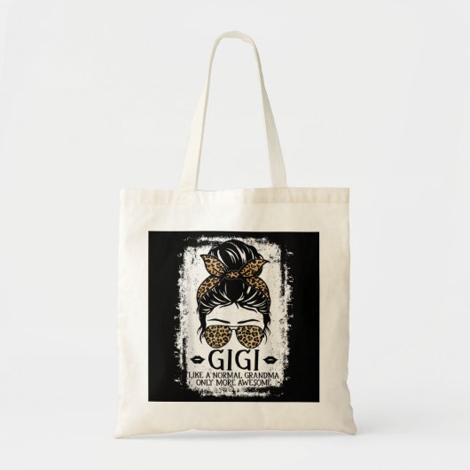 Gigi als een normale grootmoeder alleen maar meer tote bag (Voorkant)