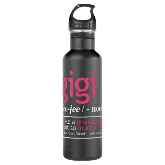 Gigi als grootmoeder, maar zo veel koeler definiee waterfles  (Voorkant)