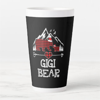 Gigi Beer Kerstmis Pajama Red Pset Buffalo Latte Mok