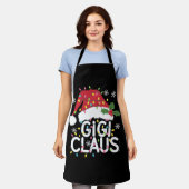 Gigi Claus Kerstverlichting Pyjama Family Matching Schort (Gedragen)