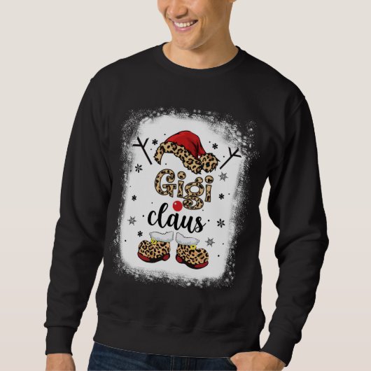 Gigi Claus Matching Familie Kerstmis Pyjama Grand Trui (Voorkant)