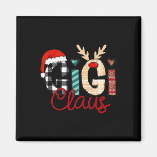 Gigi Claus Rendier Kerstmis Magneet