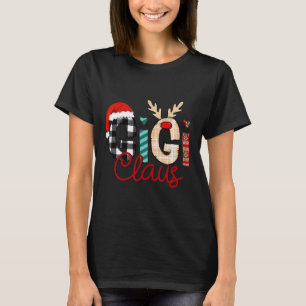 Gigi Claus Rendier Kerstmis T-shirt