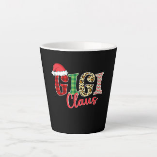 Gigi Claus Santa Hat Funny Xmas Pajama Clothing Latte Mok