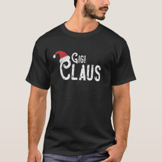 Gigi Claus Traditionele Kerstman Matching Familie  T-shirt