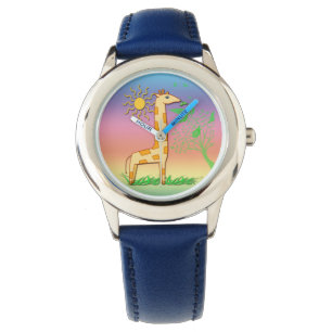 Gigi de Giraffe Cute Kind Watch Horloge