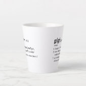 Gigi Definition Latte Mok (Voorkant)