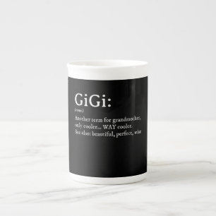 Gigi Definition T Women Gigi Gift Grandma Birthday Porselein Kop
