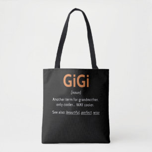 Gigi Definition Women Gigi Gift Grandma Birthday Draagtas