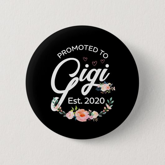 Gigi Est 2020 - Eerste grootmoeder Flo Ronde Button 5,7 Cm (Voorkant)
