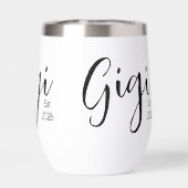 Gigi Établi Script Noir (Arrière)