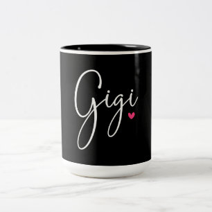 Gigi Gift Women Grandma kerstcadeautjes kleinkinde Tweekleurige Koffiemok
