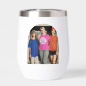 Gigi Hey Belle bouteille d'eau de la famille rose (Arrière)