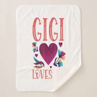 Gigi houdt van me Valentijnsdag Gift aan kleindoch Sherpa Deken
