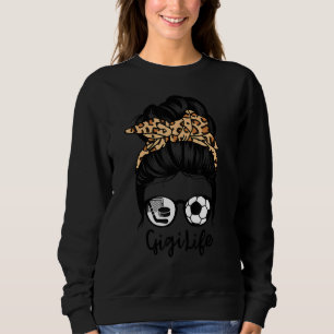Gigi Life Messy Bun Hair Funny Sockey Gigi Trui