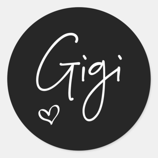 Gigi Oma Moederdag Grootouders Dag Ronde Sticker (Voorkant)