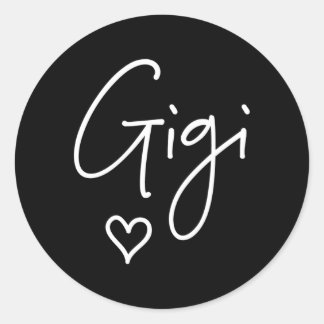 Gigi oma naam Moederdag Ronde Sticker