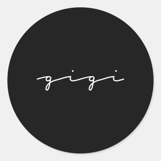 Gigi oma voor Moederdag grootouders' Ronde Sticker (Voorkant)