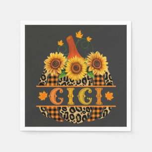 GiGi Pumpkin Leopard Print Sunflower Buffalo Play Servet
