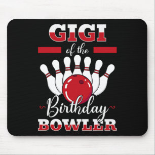 Gigi van de Verjaardag Bowler Bday Bowling Feest C Muismat