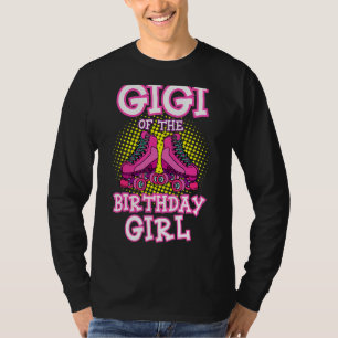 Gigi Van De Verjaardags Meisje Roller Schaatsen Da T-shirt