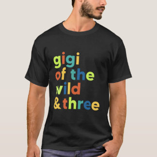 Gigi van het wild en drie 3e verjaardag matching f t-shirt